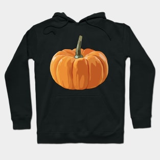 Colorblock Pumpkin Drawing Hoodie